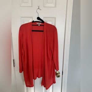 Orange womens cardigan